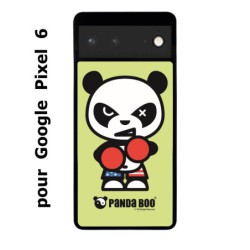 Coque noire pour Google Pixel 6 PANDA BOO© Boxeur - coque humour