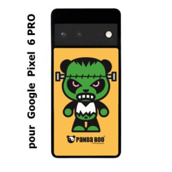 Coque noire pour Google Pixel 6 PRO PANDA BOO© Frankenstein monstre - coque humour