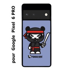 Coque noire pour Google Pixel 6 PRO PANDA BOO© Ninja Boo noir - coque humour