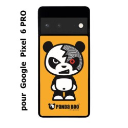 Coque noire pour Google Pixel 6 PRO PANDA BOO© Terminator Robot - coque humour