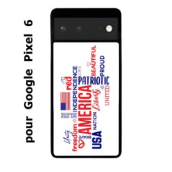 Coque noire pour Google Pixel 6 USA lovers - drapeau USA - patriot