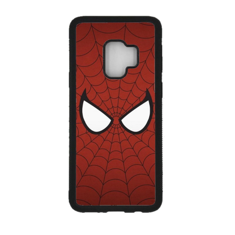 Coque noire pour Samsung S9 les yeux de Spiderman - Spiderman Eyes - toile Spiderman