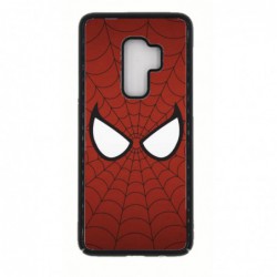 Coque noire pour Samsung S9 PLUS les yeux de Spiderman - Spiderman Eyes - toile Spiderman