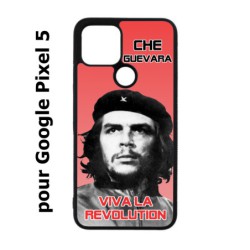Coque noire pour Google Pixel 5 Che Guevara - Viva la revolution