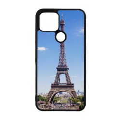 Coque noire pour Google Pixel 5 XL Tour Eiffel Paris France